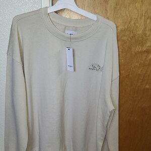 Goodfellow & Co Cream Crewneck Sweater Essential